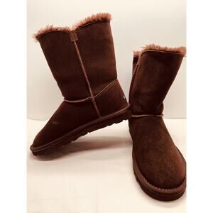 NGY Women's Furry Winter Brown Boots Brand New Size 6